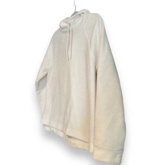 Womens Gap White Buttery Soft Hooded Cowl Neck Workout Gym Hoodie Size Medium - Picture 15 of 15